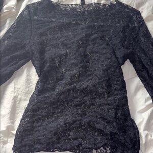 Chic Black Lace Top